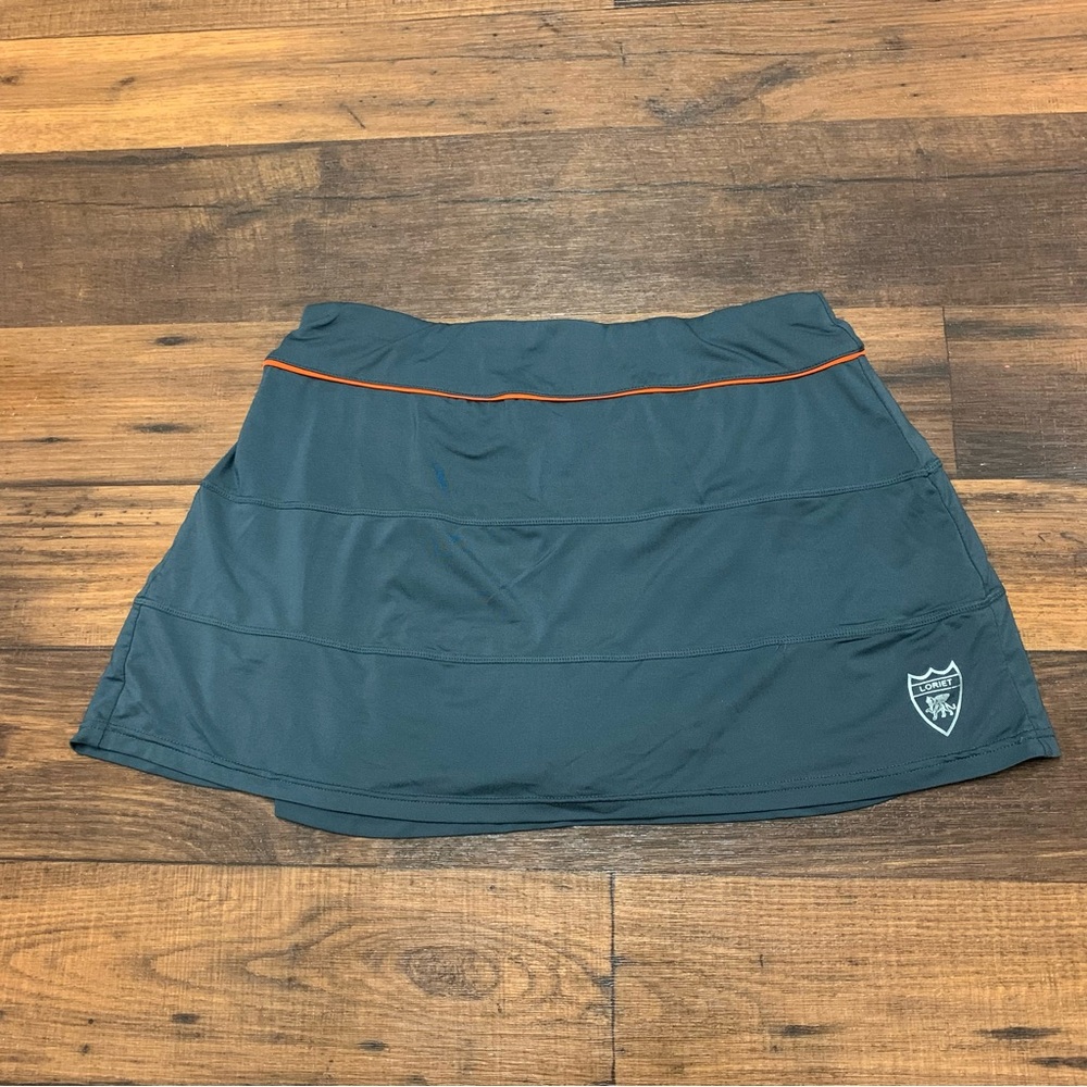 Loriet Womens Size XL skort Gray Elastic Waist Strech Casual Sports Mini Skirt - Picture 1 of 8